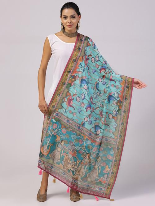 multicolored printed dupatta - 21229372 - Very Small Image - 1
