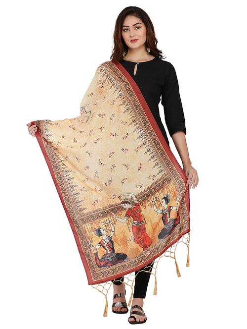 women printed dupatta - 21229400 - Very Small Image - 1