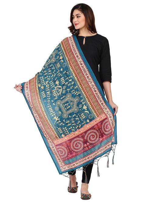 women printed dupatta - 21229404 - Very Small Image - 1