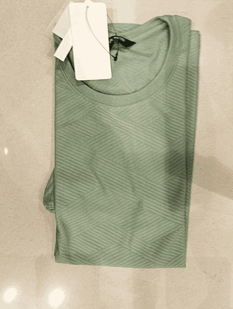 light green fancy fabric tshirt - 21230179 - Very Small Image - 1