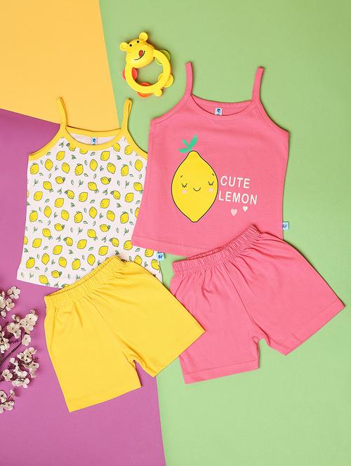 kids pack of 2 printed shorts set - 21230188 - Very Small Image - 1