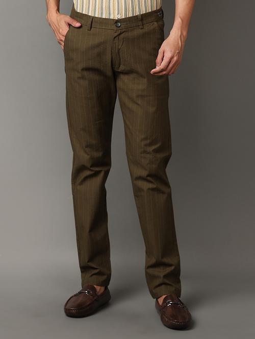 men mid rise chinos casual trousers - 21230212 - Very Small Image - 1