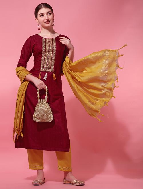 women three quarter sleeve suit set - 21230431 - Very Small Image - 1