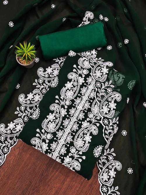 women green unstitched suit - 21230928 - Very Small Image - 1