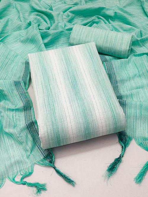 sea green unstitched suit - 21230936 - Very Small Image - 1