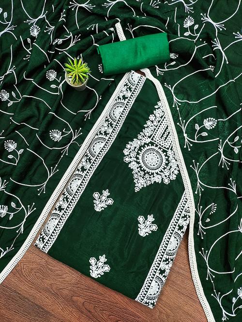 women green unstitched suit - 21230949 - Very Small Image - 1