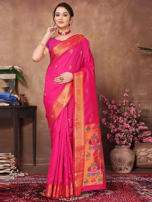 women self design paithani saree - 21231054 - Very Small Image - 1