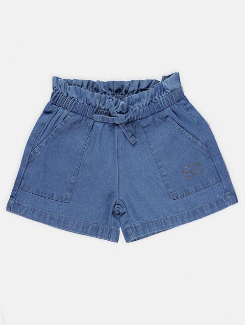 girls blue denim shorts - 21231188 - Very Small Image - 1