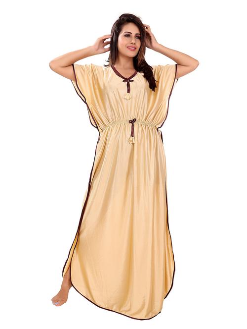 women solid satin nighty - 21231680 - Very Small Image - 1