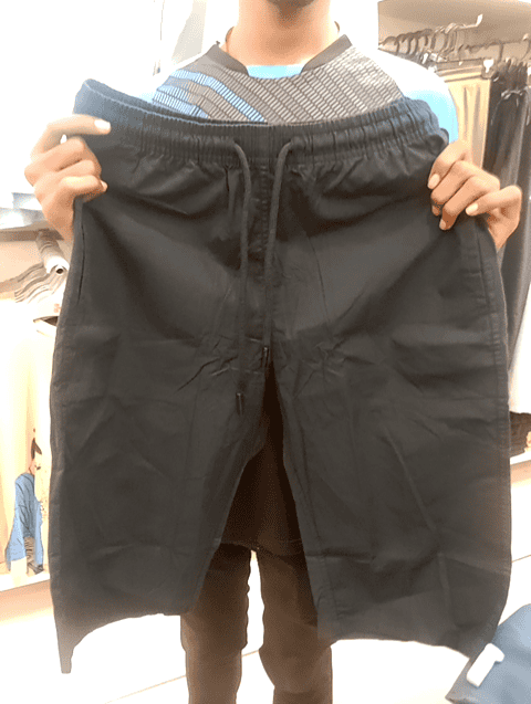 grey twill shorts - 21233226 - Very Small Image - 1