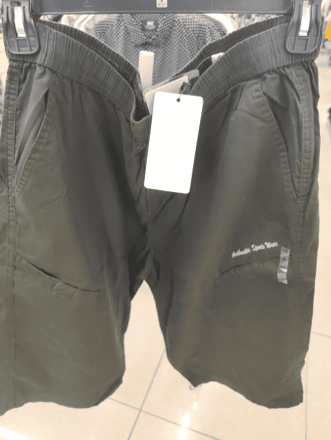 olive twill shorts - 21233228 - Very Small Image - 1