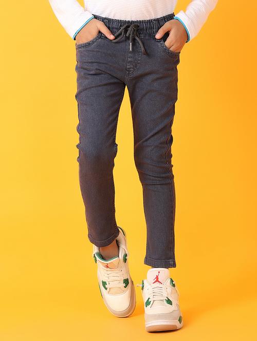 kids grey plain jean - 21233283 - Very Small Image - 1