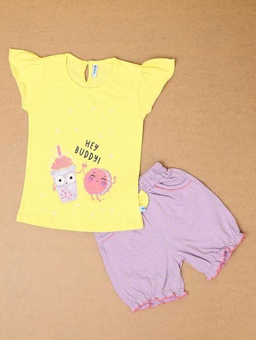 kids printed shorts set - 21233482 - Very Small Image - 1