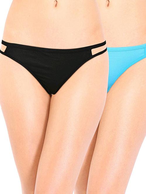 pack of 2 solid bikini panty - 21234356 - Very Small Image - 1