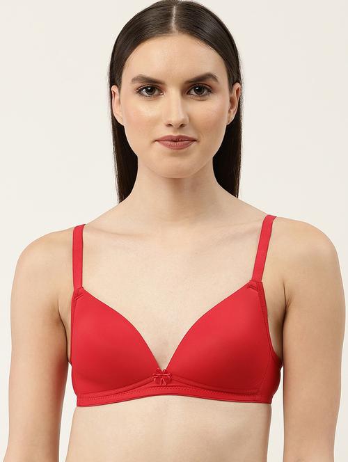 red nylon t-shirt bra - 21234715 - Very Small Image - 1