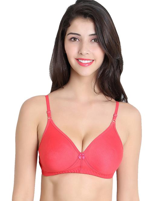 red cotton tshirt bra - 21234840 - Very Small Image - 1