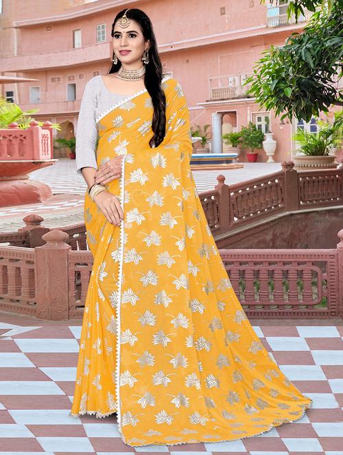 women printed saree - 21234957 - Very Small Image - 1