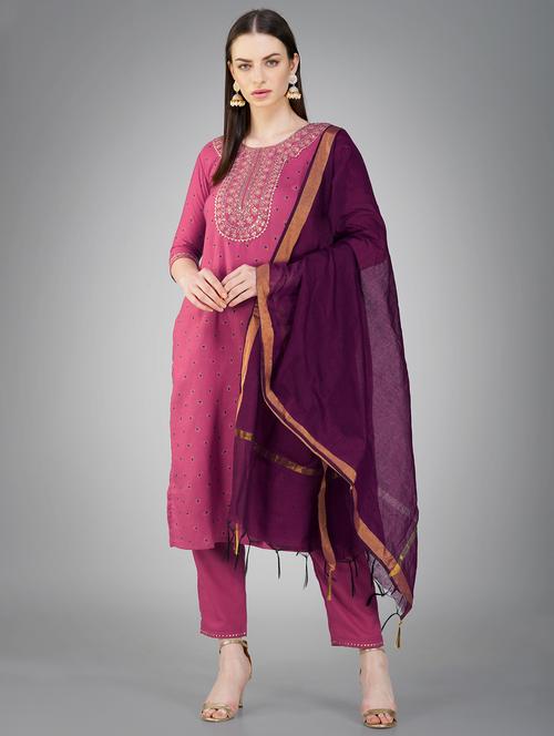 women three quarter sleeve suit set - 21235203 - Very Small Image - 1