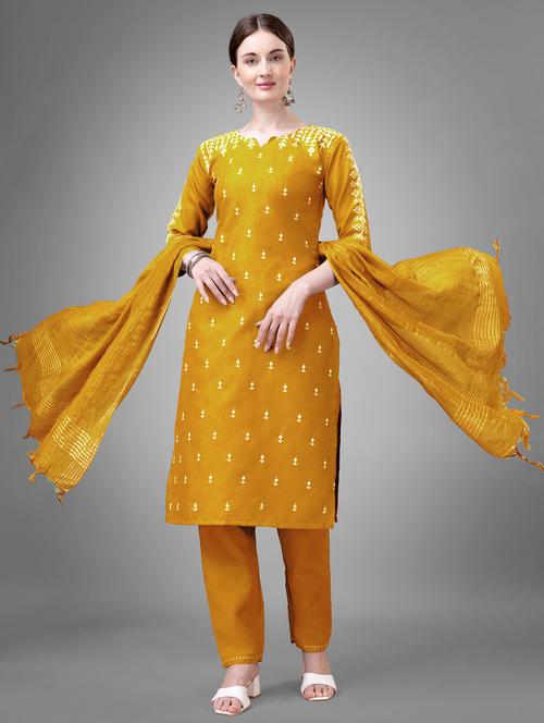 women kurta pant set with dupatta - 21235222 - Very Small Image - 1
