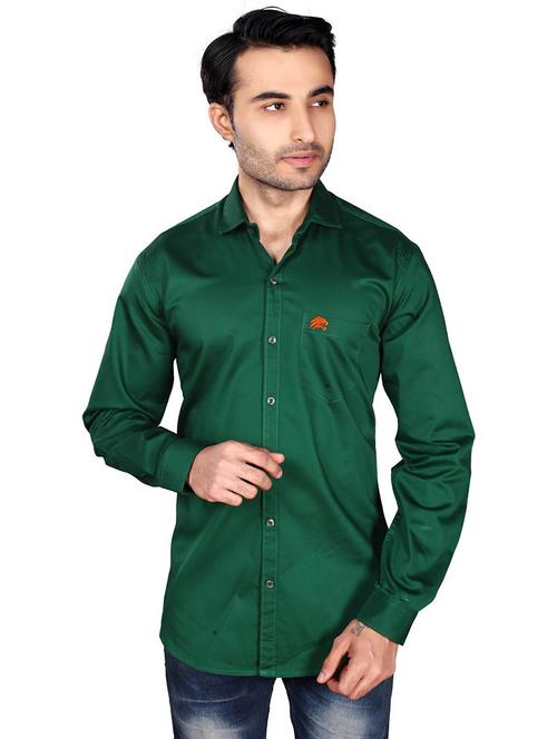 men solid cotton casual shirt - 21235823 - Very Small Image - 1