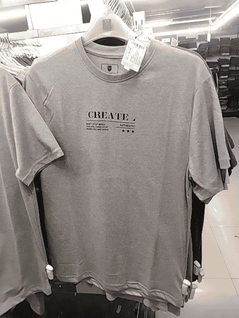 grey melange poly cotton single jersey tshirt - 21236165 - Very Small Image - 1