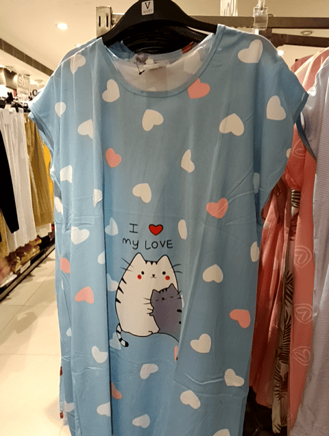 assorted polyester sleepshirts & nighty - 21236244 - Very Small Image - 1
