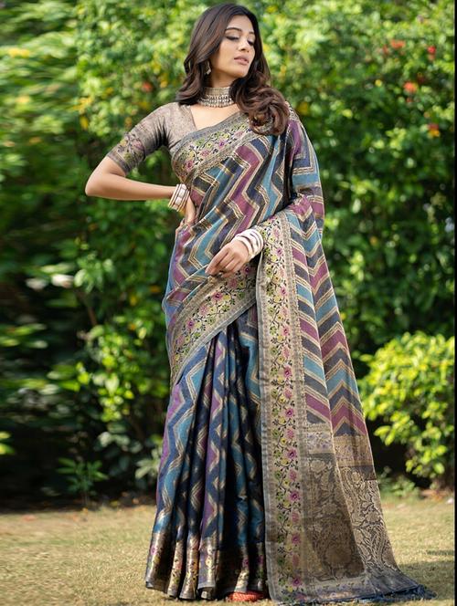 women self design banarasi saree - 21237532 - Very Small Image - 1