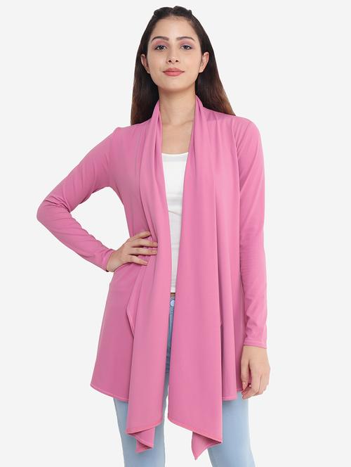 pink polyester regular shrug - 21237718 - Very Small Image - 1