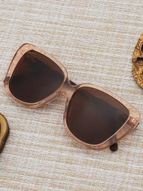 ted smith brown cat-eye sunglasses for women | polarized acetate frame | suitable for small to medium ( 54-17-142 ) - 21238134 - Very Small Image - 1