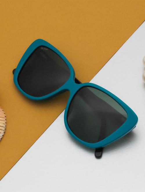 ted smith green cat-eye sunglasses for women | polarized acetate frame | suitable for small to medium ( 54-17-142 ) - 21238137 - Very Small Image - 1