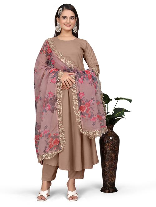 women kurta pant set with dupatta - 21238631 - Very Small Image - 1