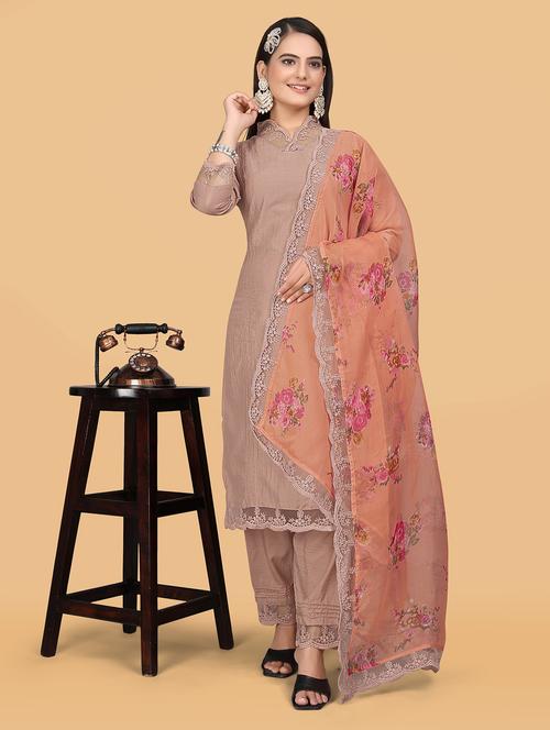 women kurta pant set with dupatta - 21238652 - Very Small Image - 1