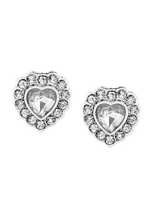silver alloy studs earrings - 21239645 - Very Small Image - 1