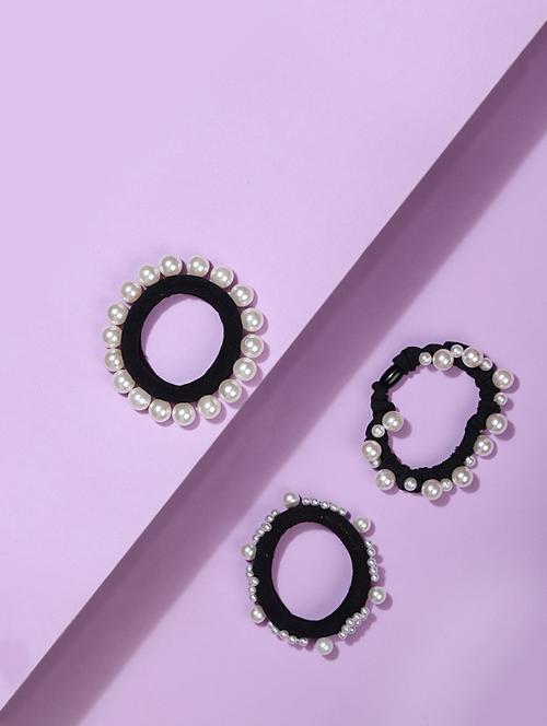 black fabric scrunchies - 21239808 - Very Small Image - 1