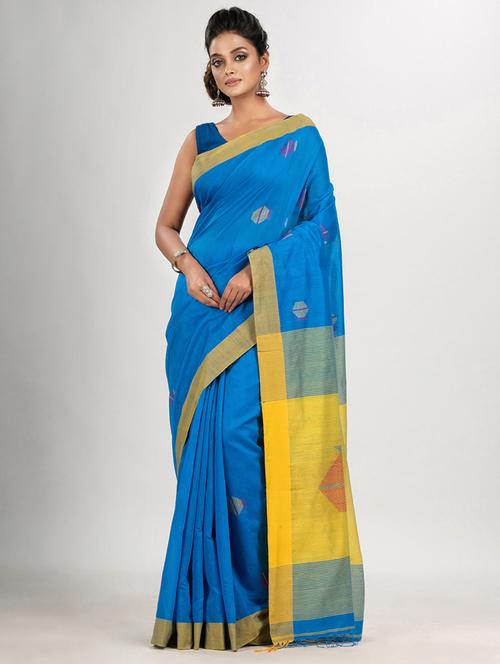 women self design jamdani saree - 21240347 - Very Small Image - 1