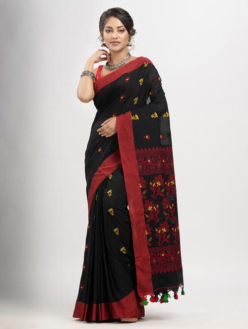women self design handloom saree - 21240388 - Very Small Image - 1