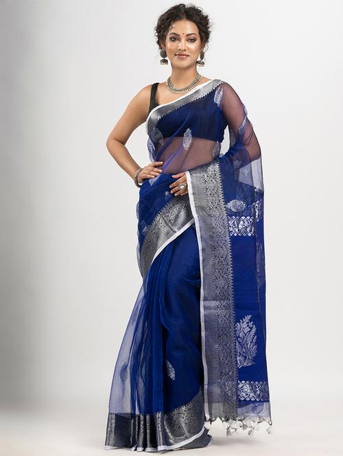 women self design banarasi saree with blouse - 21240472 - Very Small Image - 1