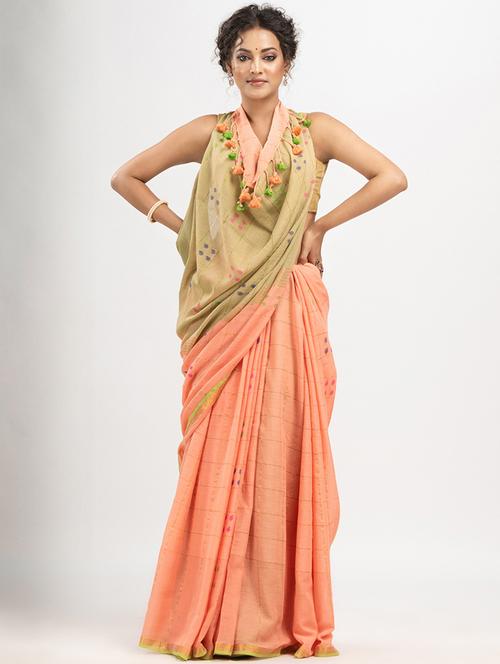 women self design handloom saree - 21240485 - Very Small Image - 1