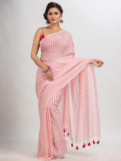 women self design handloom saree with blouse - 21240492 - Very Small Image - 1