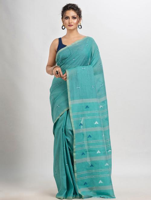 women self design jamdani saree with blouse - 21240499 - Very Small Image - 1