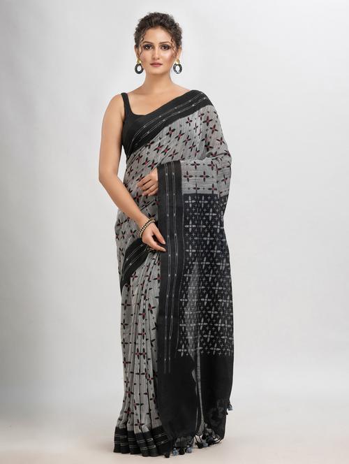 women self design handloom saree with blouse - 21240691 - Very Small Image - 1
