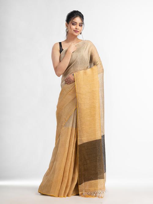 women handloom saree with blouse - 21240741 - Very Small Image - 1