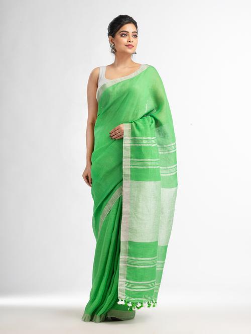women handloom saree - 21240770 - Very Small Image - 1