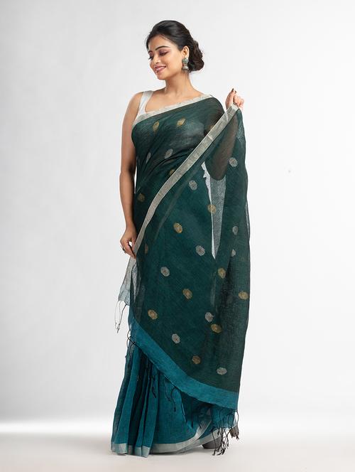 women handloom saree - 21240779 - Very Small Image - 1