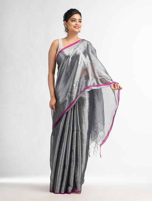 women handloom saree - 21240796 - Very Small Image - 1
