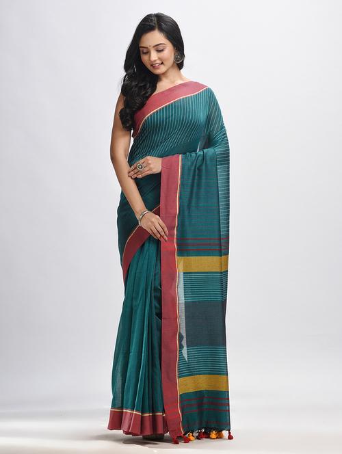 women handloom saree - 21240818 - Very Small Image - 1