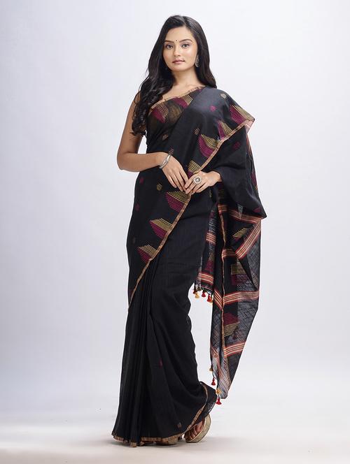 women handloom saree - 21240921 - Very Small Image - 1