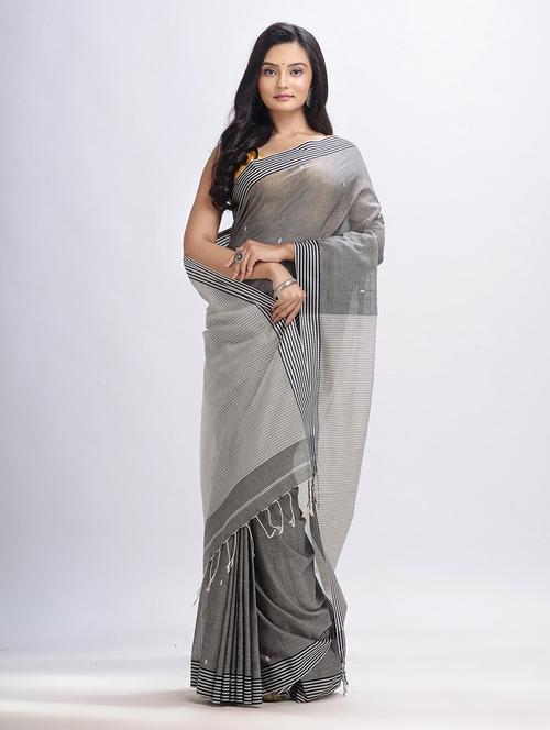 women handloom saree with blouse - 21240939 - Very Small Image - 1