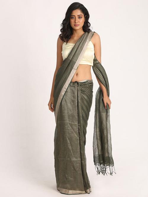 women self design handloom saree with blouse - 21241106 - Very Small Image - 1