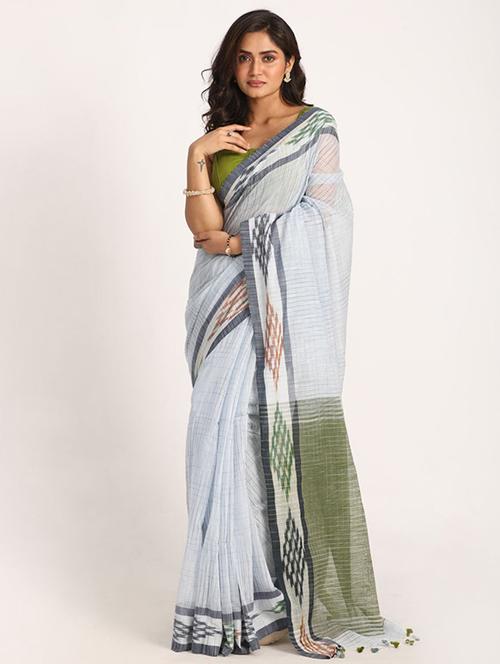 women handloom saree with blouse - 21241126 - Very Small Image - 1